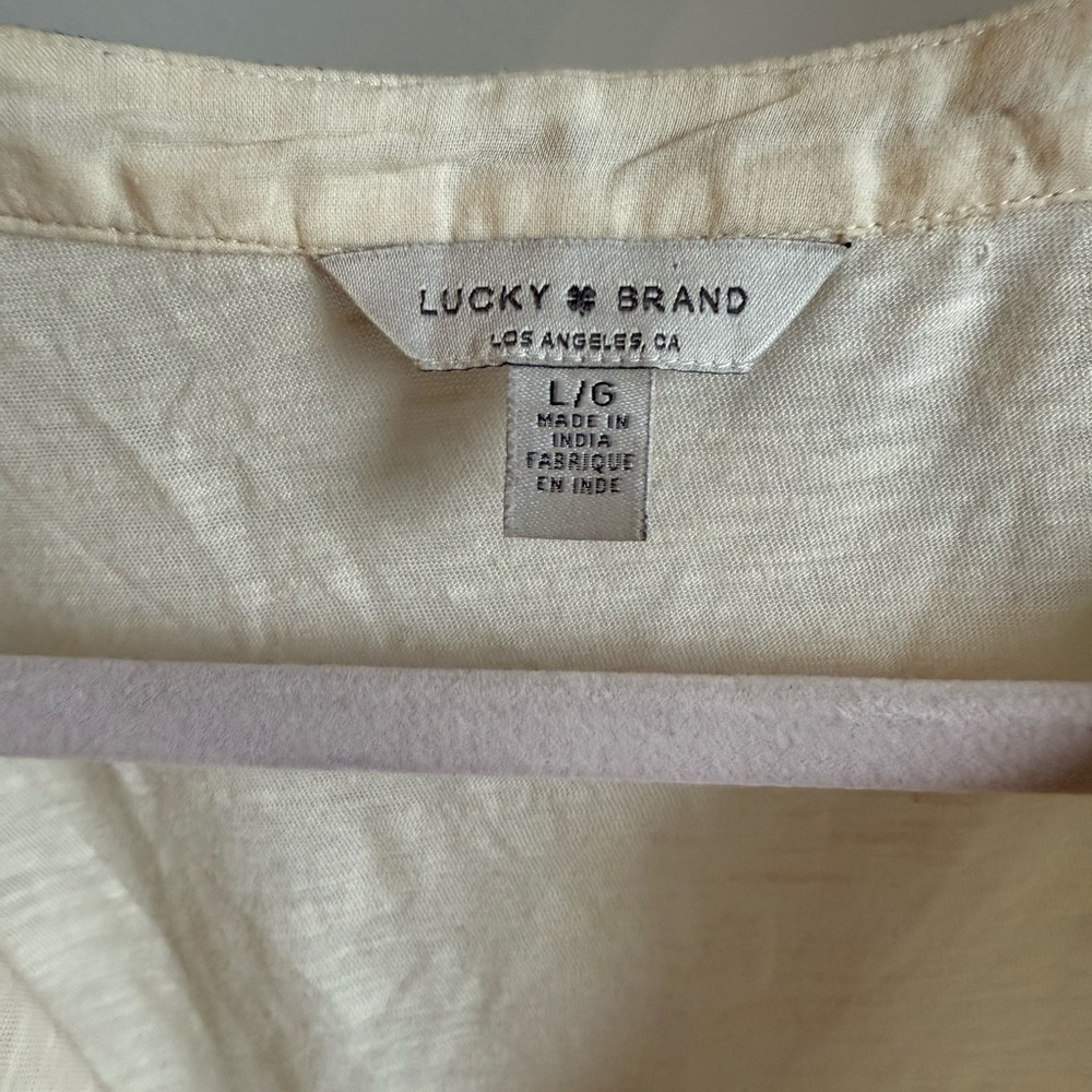 Lucky Brand Ivory Blouse